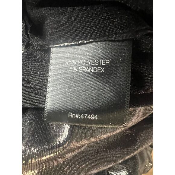 Free People Norma Kamali Pencil Pants Size Large Silver Metallic - Picture 9 of 9